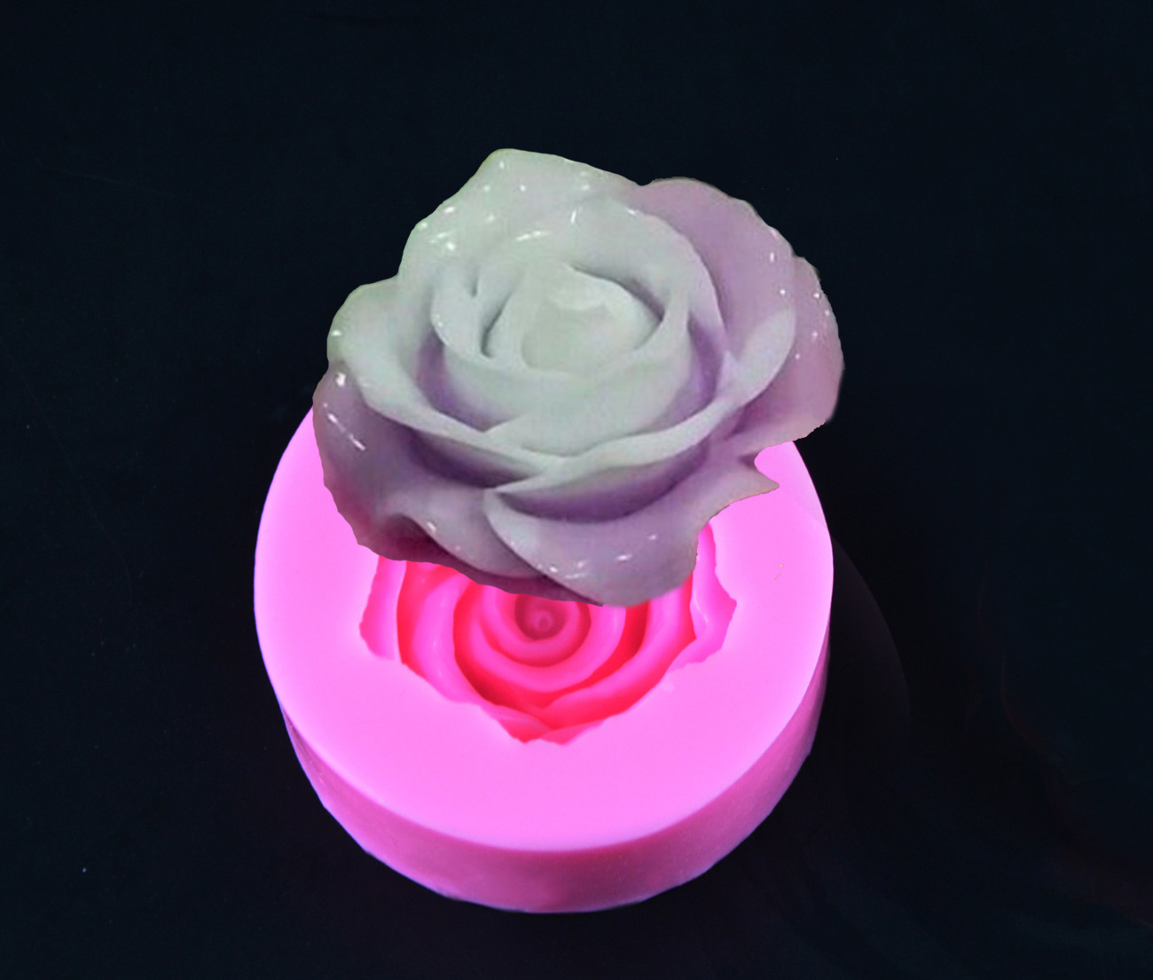 Foreign trade product, 3D, rose ice model, candy chocolate cake mold, hand-made soap model, section B.