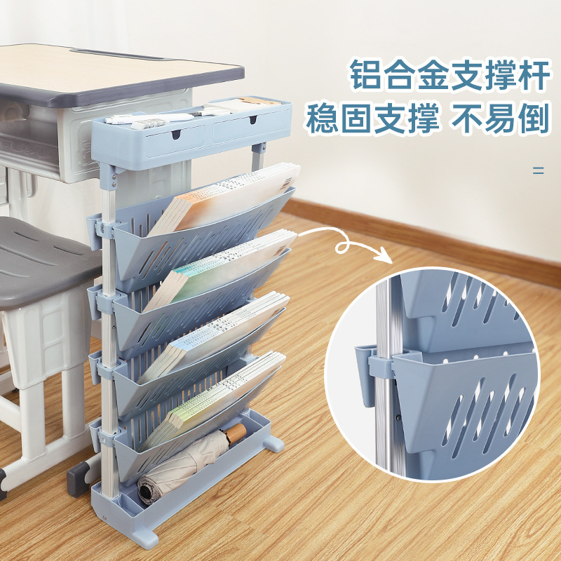 Aluminium alloyer cart students can move the bookshelves.