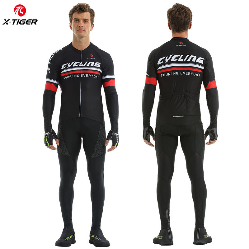 X-TIGER upgrade of the spring and autumn ride suit for men with long sleeve belts and long pants