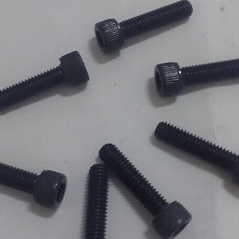 แท่งลวด, เลเธอร์, คาร์บอนและเหล็ก screws, สีดําจักรกล, หกเหลี่ยม, กลอนกลมหัว