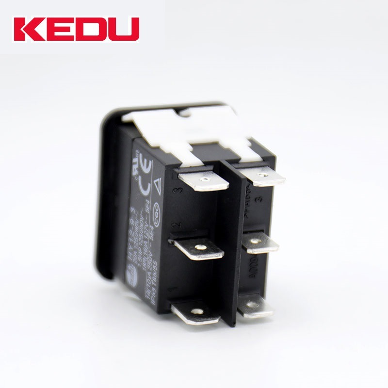 科都KEDU六腳船型開關HY12-9-3可帶防水罩器具工業弧型開關CE認證