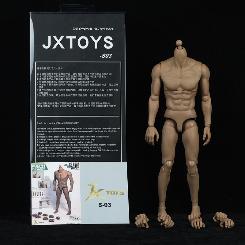 JXTOYS1/6 male soldier body standard body strong muscular musculinity joints can do model toys