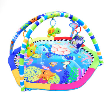 Multi-dynamically fenced babies crawling with baby gym mats, baby-crawling blankets, baby-crawling blankets, music blankets.