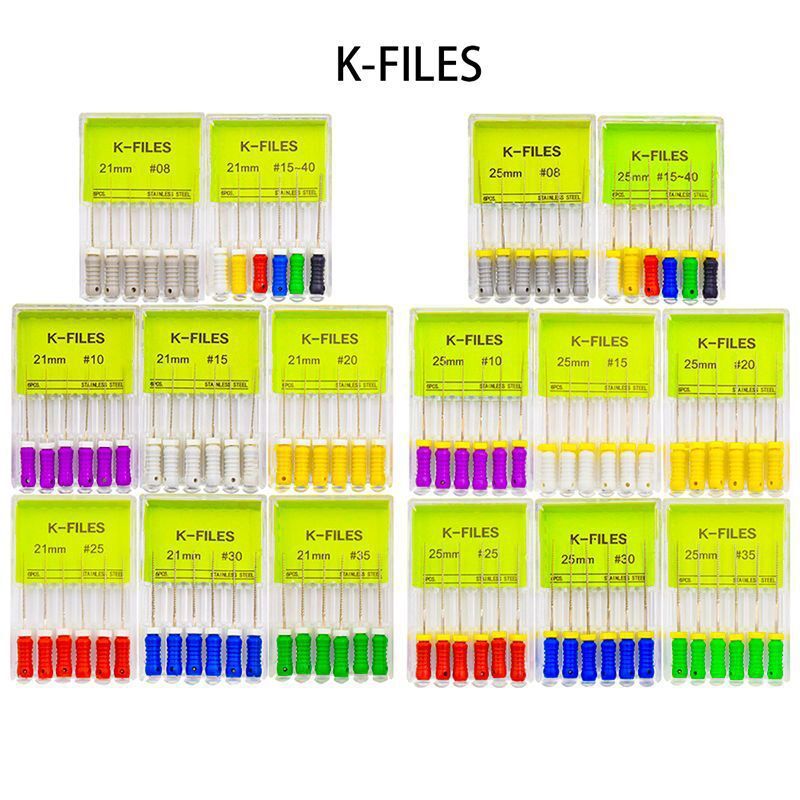 치과 구멍 관 H-FILESK-FILES 스테인리스 관 연장 바늘 치과 물자