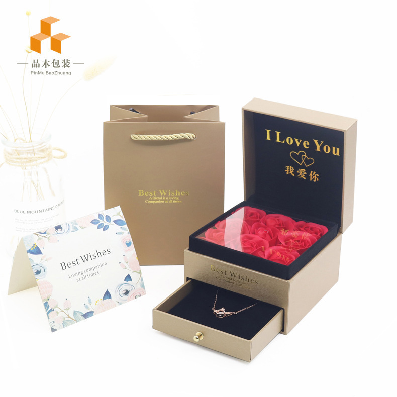 The factory's spot, the soap and rose box, the necklace box, the gel box, the festivities.