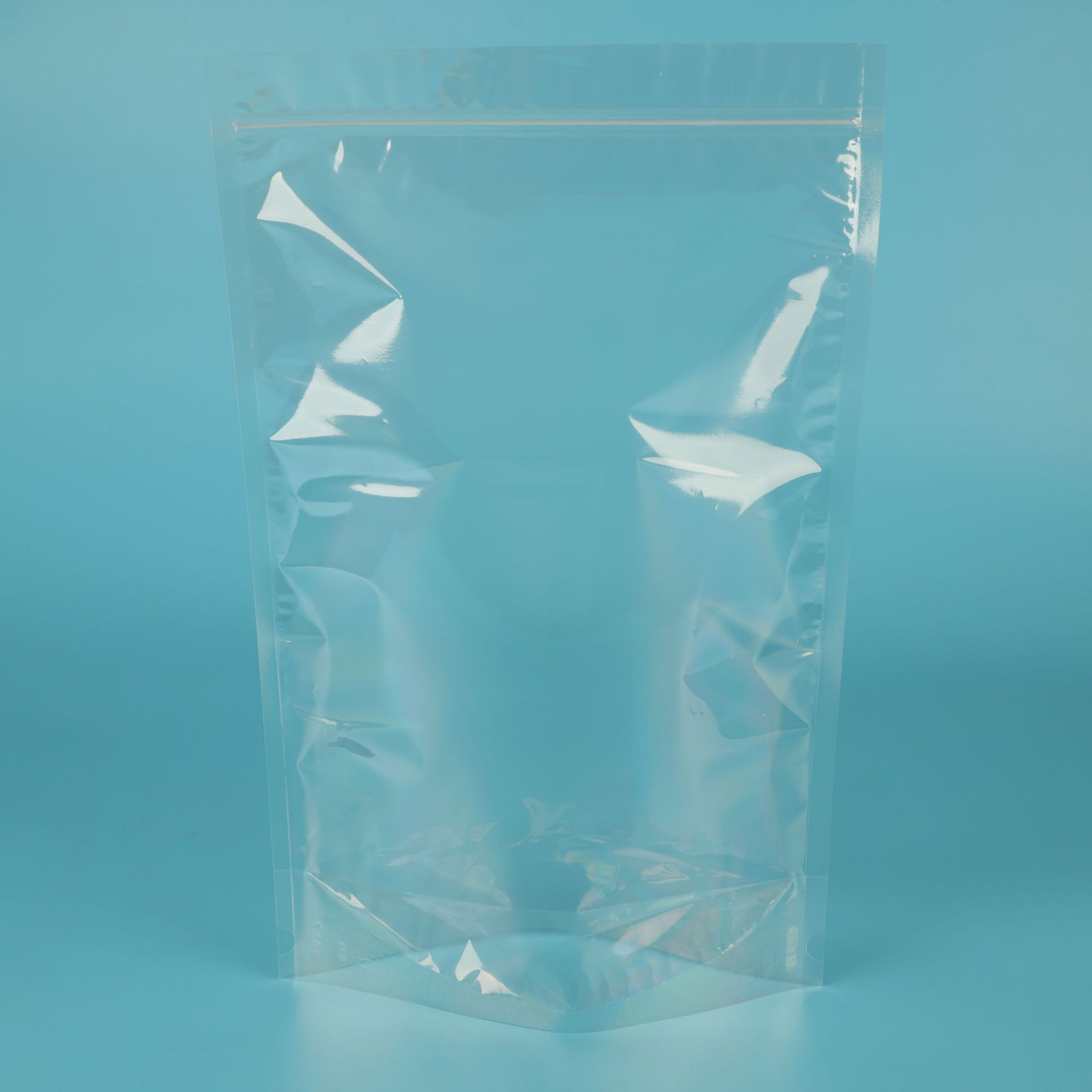 自立袋3边封CPP复合OPP坚果零食封口包装冷冻食品平口塑料袋