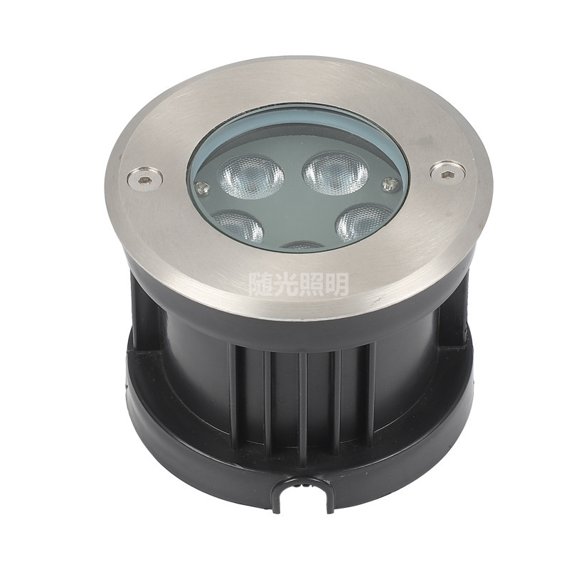 LED placed an outdoor waterproof lamp 3W5W6W9W12W embedding a circle-shaped lamp in the square