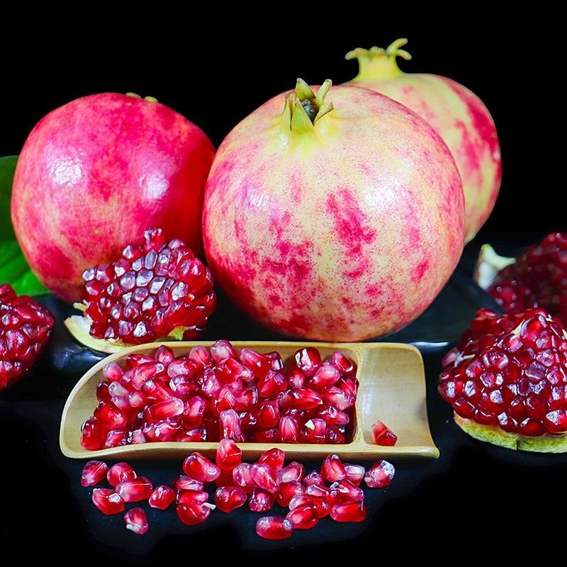 Tunisian soft-seeded pomegranate, sweet-crystaled ruby, Sichuan Marbleberry Fresh Fruit Source