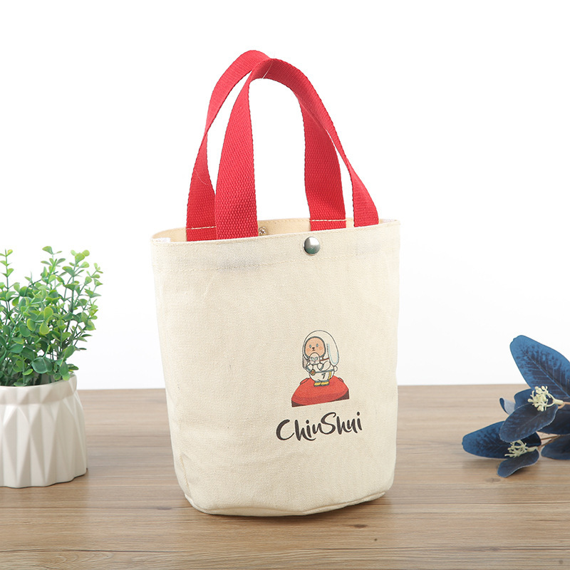 Colour advertising for general hand-held peritoneal bags of cotton, rounded-down buns for creative logo