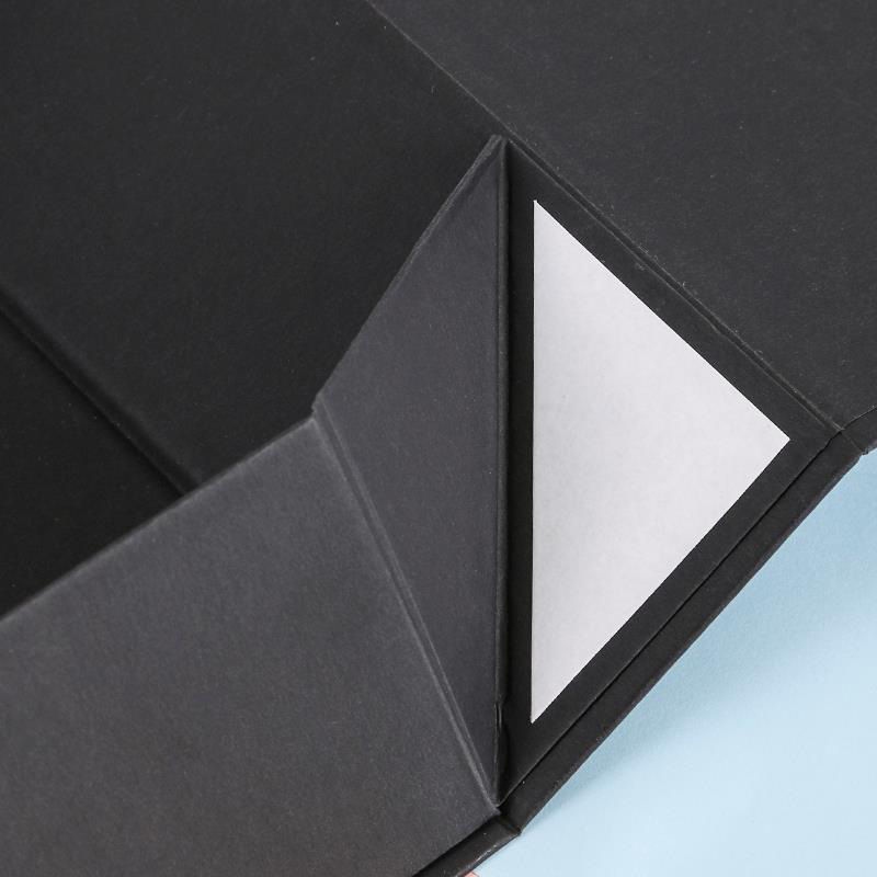 Wholesale of a single-cap wrapper box, black folding of a flower-suction box, hard-paper box gift box