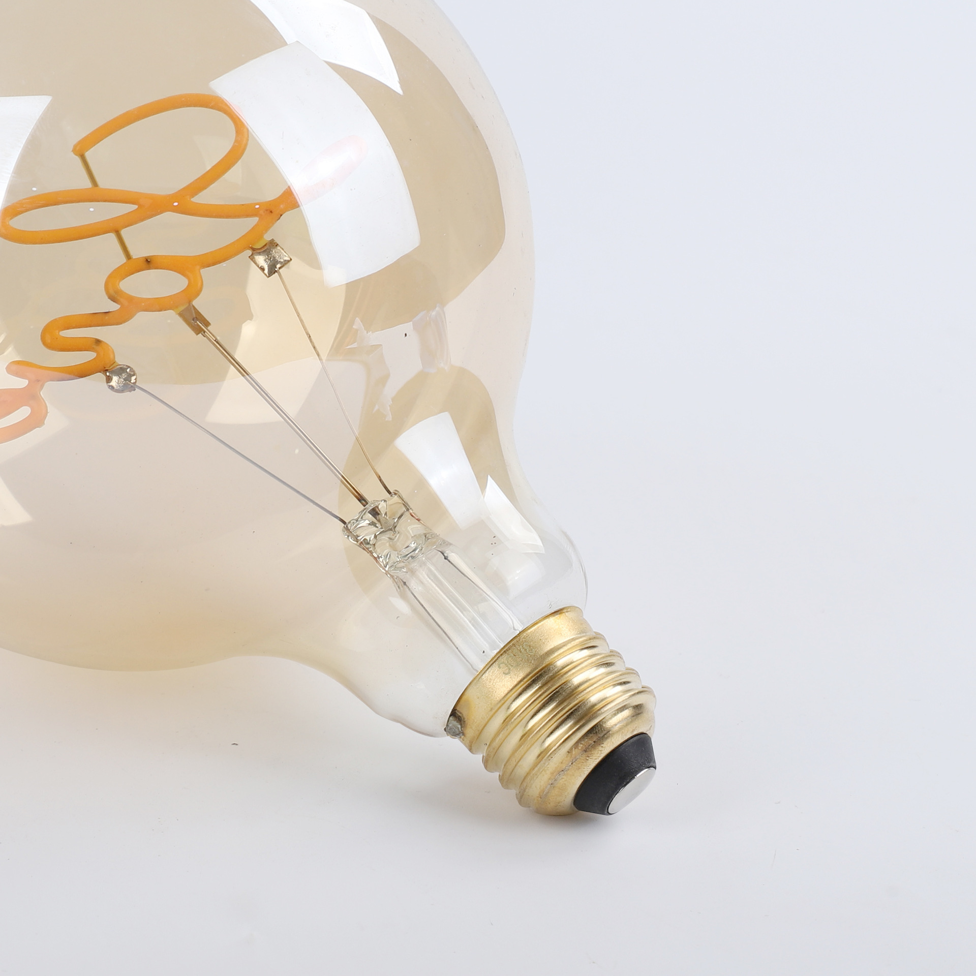 LOVE warm, yellow Edison light bulb E27 to neon letter light transparent to luminous light