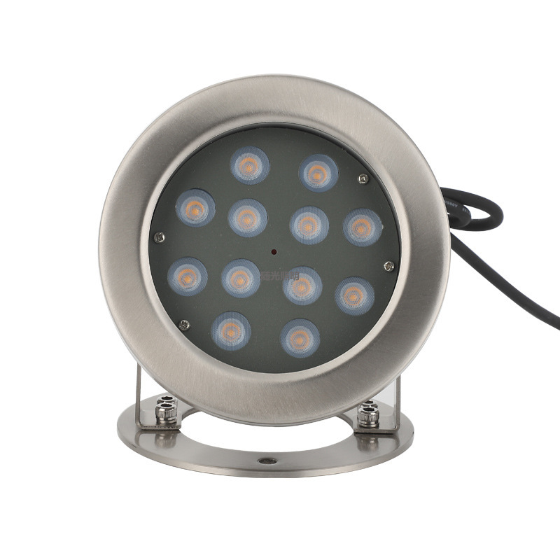 LED Underwater Lamp Round Underwater Lamp 304 stainless steel RGB Coloured Pool Lamp DMX512 VII Underwater