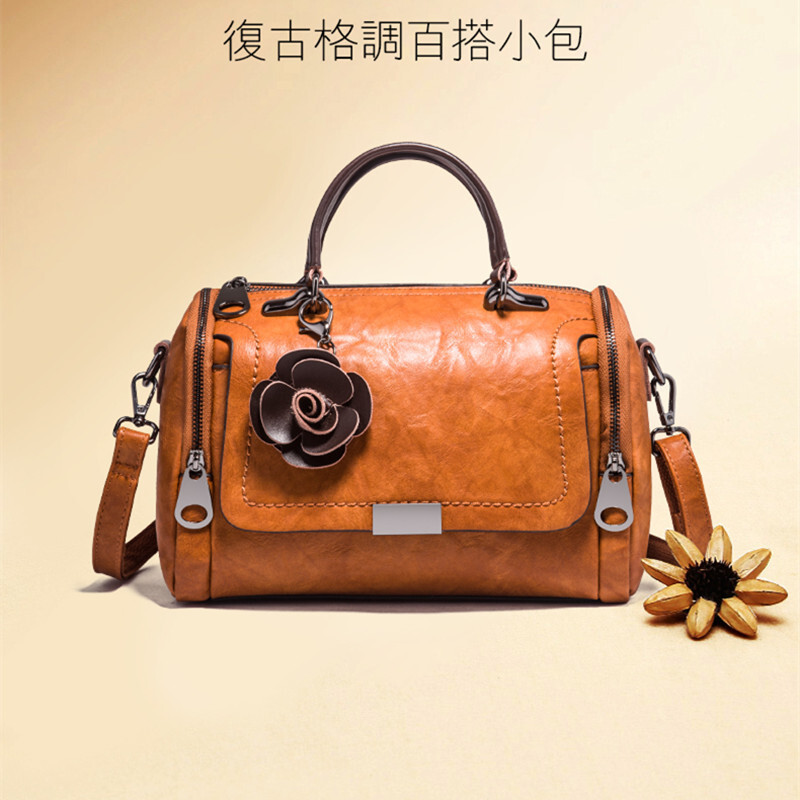 Cross-border specialty 2023 new Korean-style Boston 100-barrel pillow bag, one-shouldered handbag.