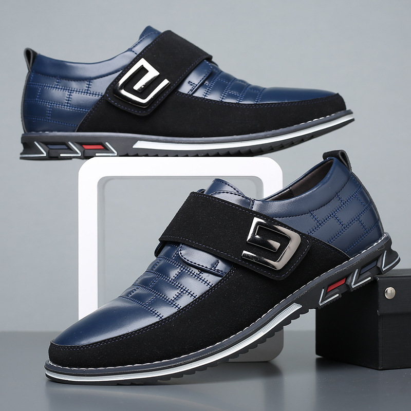 2023 Leafmen's New Business Recreation, Spring and Autumn Fretilt Men's Peaks, 100 Leaf Shoes, English and Korean