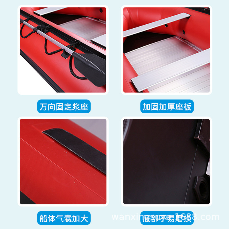 Aluminium alloy bottom lifeboats with thick inflatable boats for rubber-coated boats, emergency boats for boats.