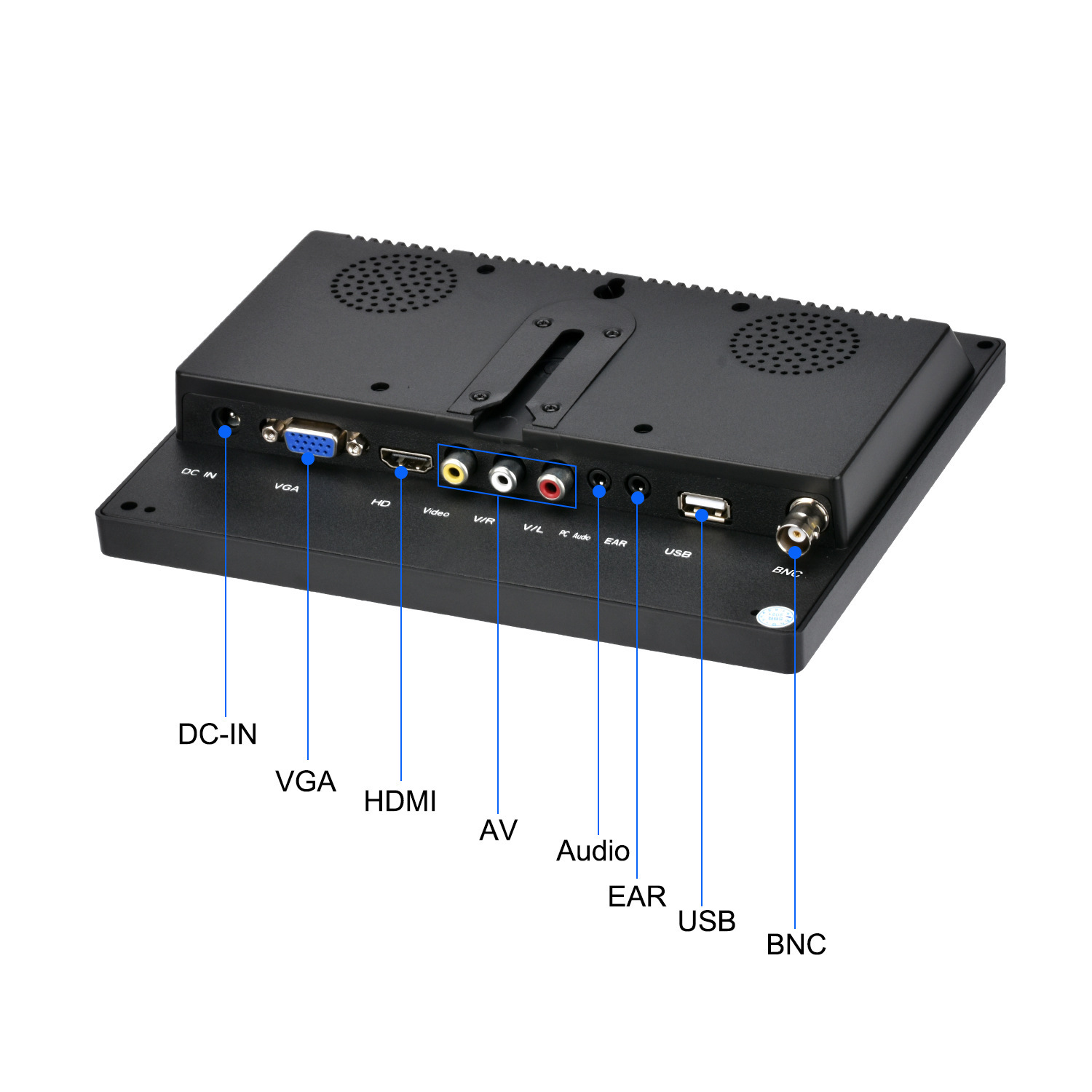 8-inch high-resolution monitor 801B computer-protected industrial laser-marked photo of USB multimedia LCD screen