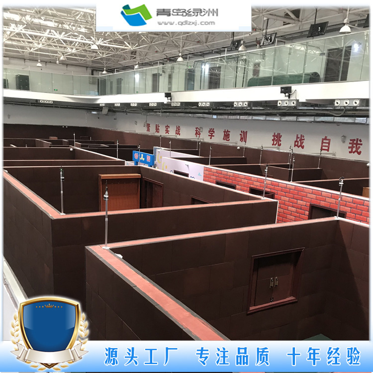 Indoor and exterior range designs bullet-proof rubber bricks, bullet-proof wall panels, oasis rubber factory.