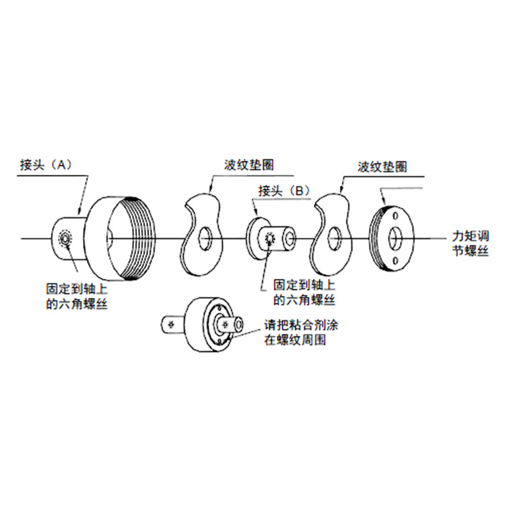 USC20 可选配件 SAKAE 思博   滑动离合器