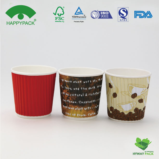 Export products, design plans for the client, paper cups with stripes.