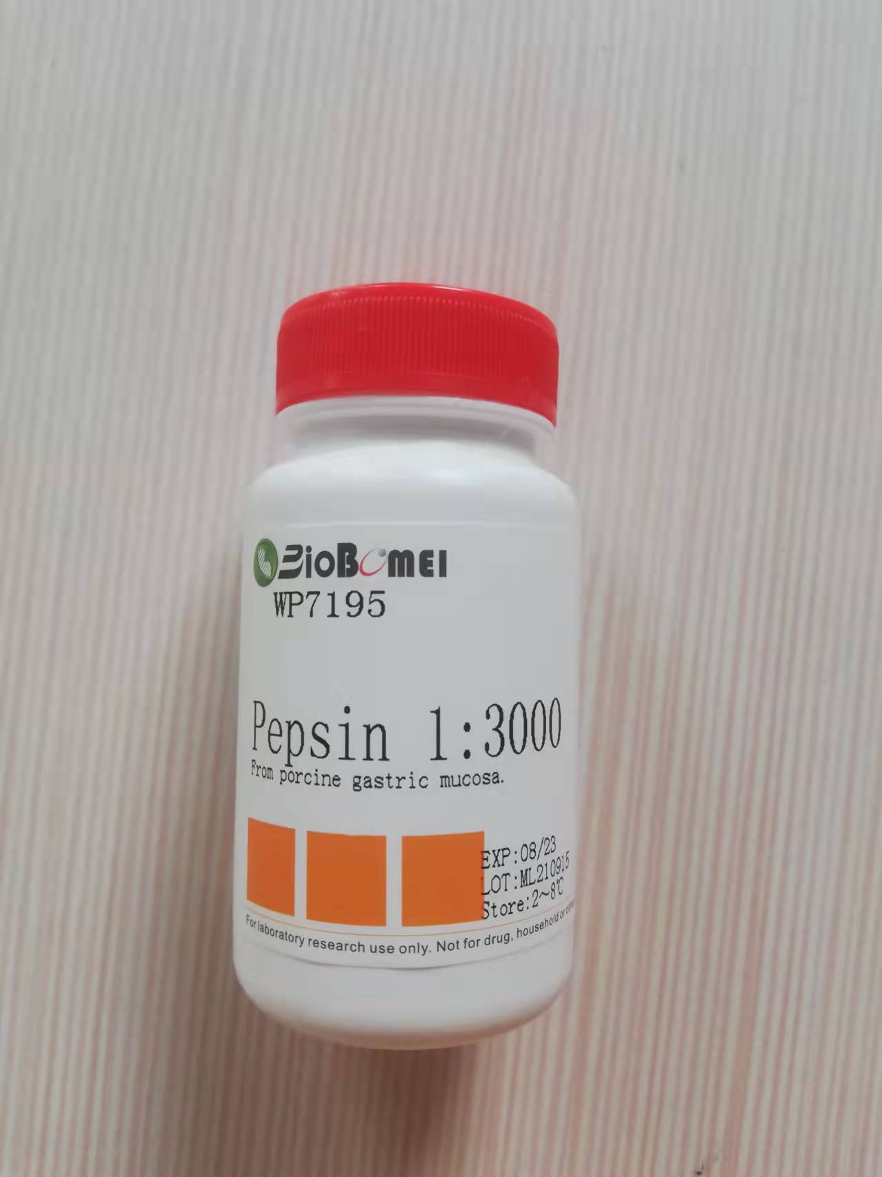 100g Stomach protein enzyme 1:3000 Scientific experimental reagent CAS: 9001-75-6