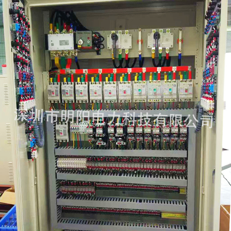 PLC cabinets, transformer cabinets, soft-start control cabinet electrical transmissions, distribution tanks.