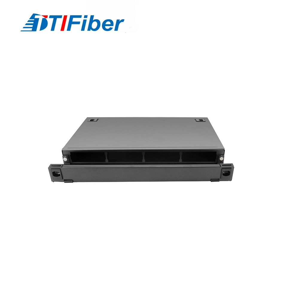 MPO lined 1U96 core, high-density fibre-optic box single-module multimode MPO-LC fiber-fibre penetrator