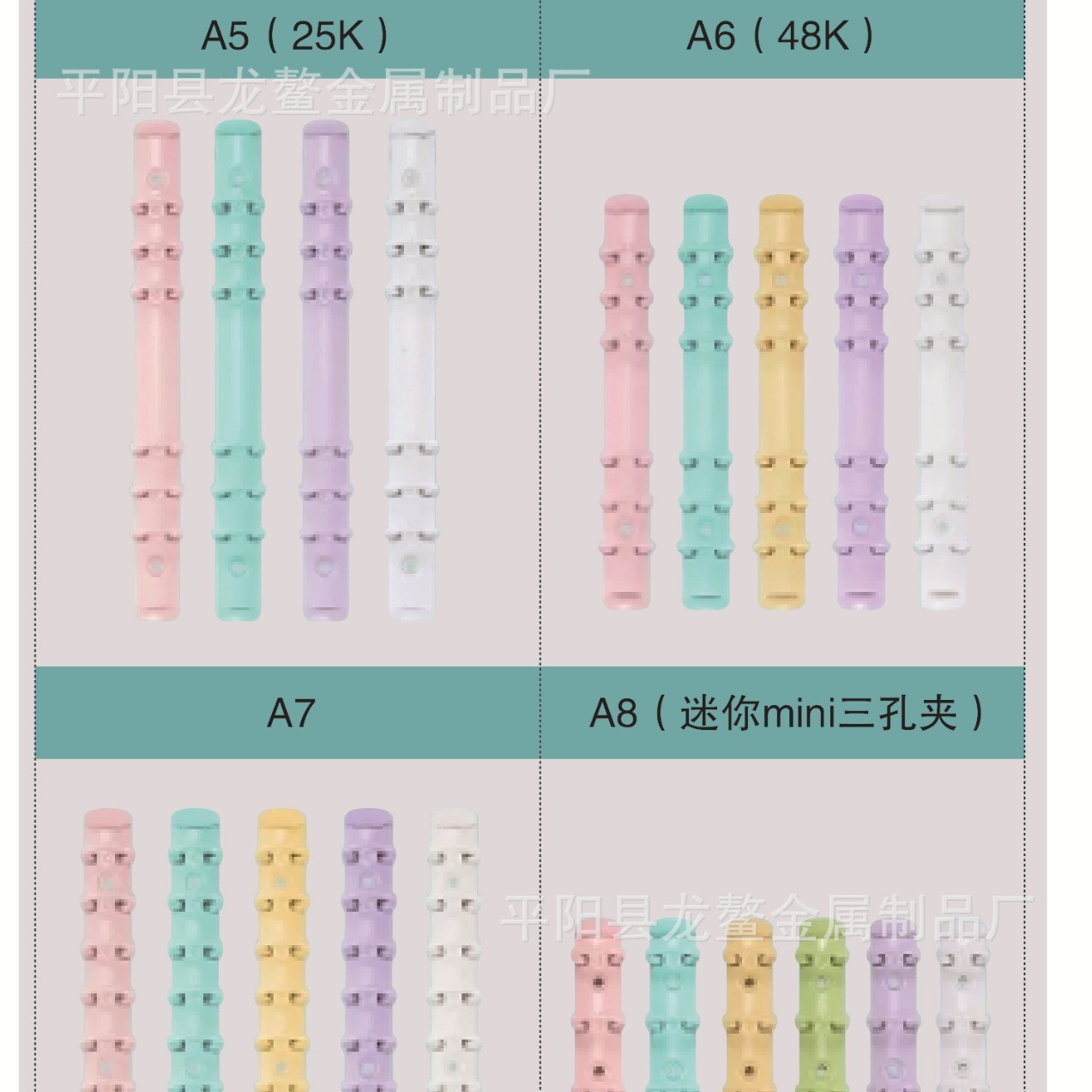 ผ้าห่อกระดาษ 6 รูสี A7 สี เพื่อเอาผ้าห่อโลหะและปลามาคารูนออก