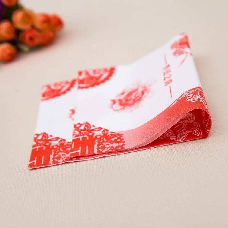 Cross-border colour napkin factory printing colourable napkins, family printing napkins