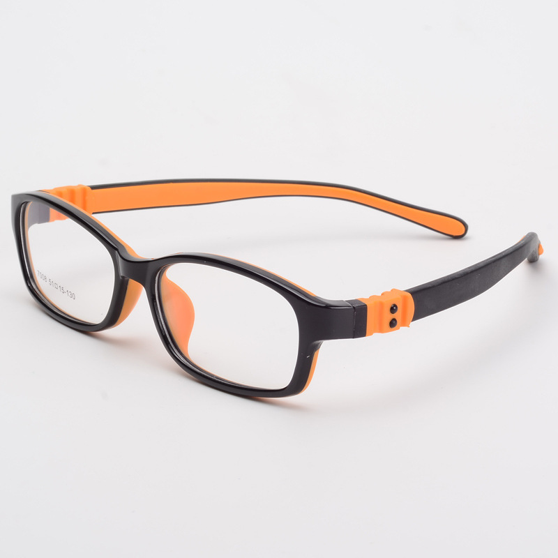 Children ' s glasses frame silica, full frame glasses frame soft and comfortable for boys and girls with near-sighted and weak visions