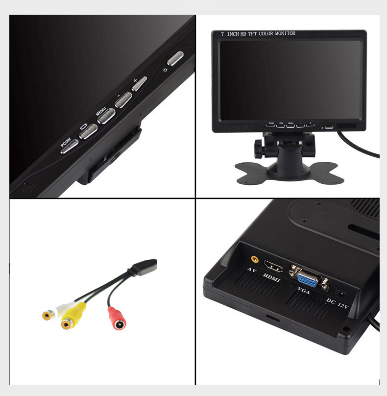 S720 7-inch HDMI VGA display monitor desktop monitor industry display