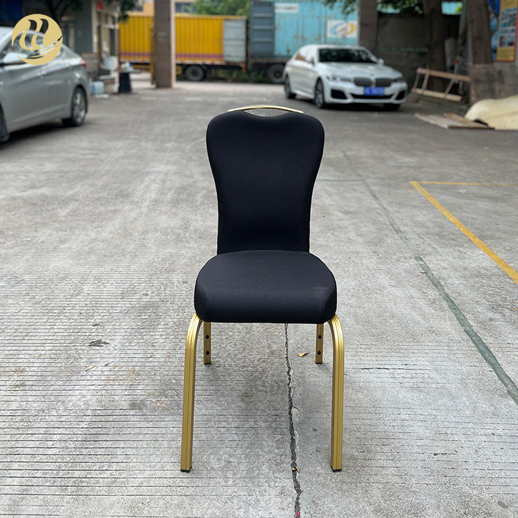 Fuoshan factory furniture distribution, hotel restaurant aluminum alloy party chair, wedding hall VIP dining chair.