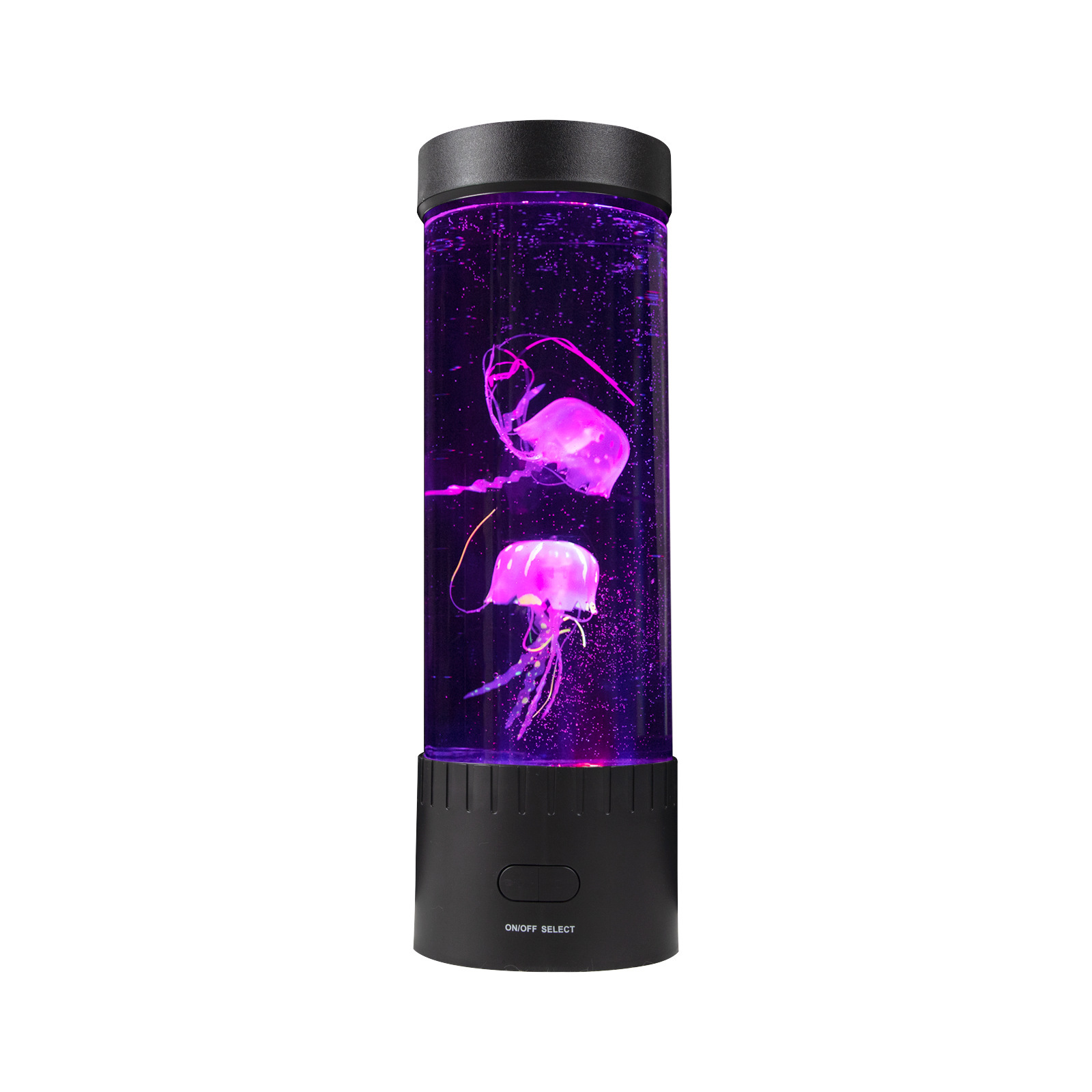 浙江厂家LED自动变色静音中号水母鱼灯直径100MM高度32CM可遥控器