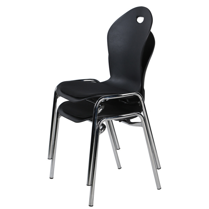 Office chair plastic training business chair, easy back-to-back computer chair distribution