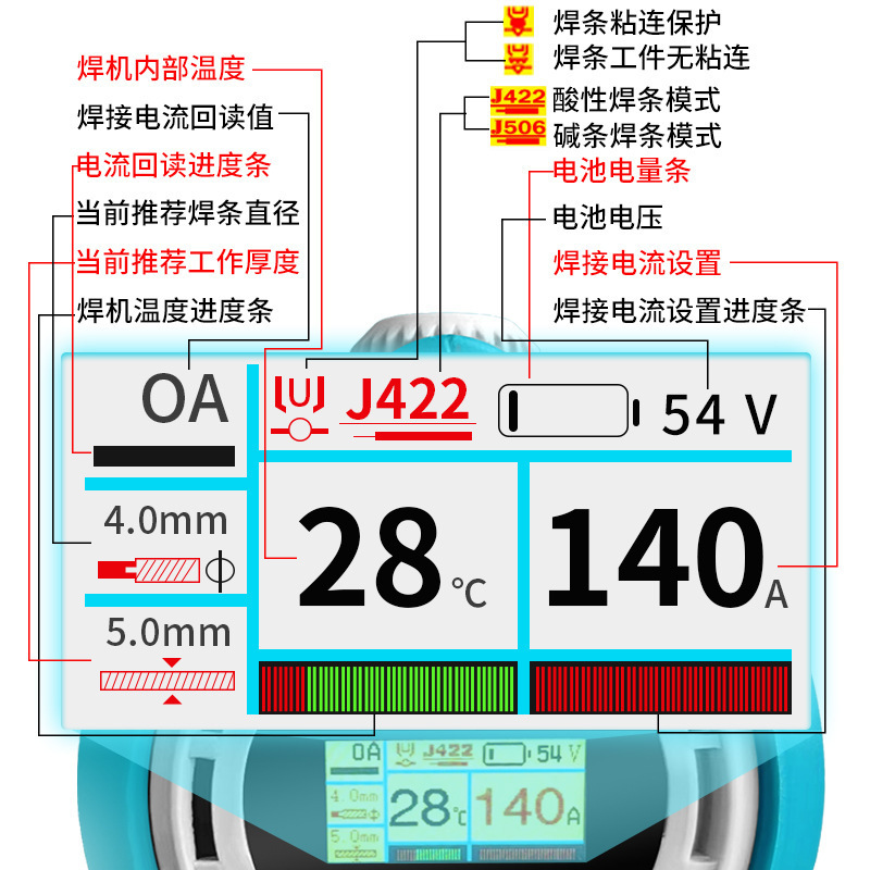 New lithium electric welder charger small mini-wire high power portable welder outdoor emergency