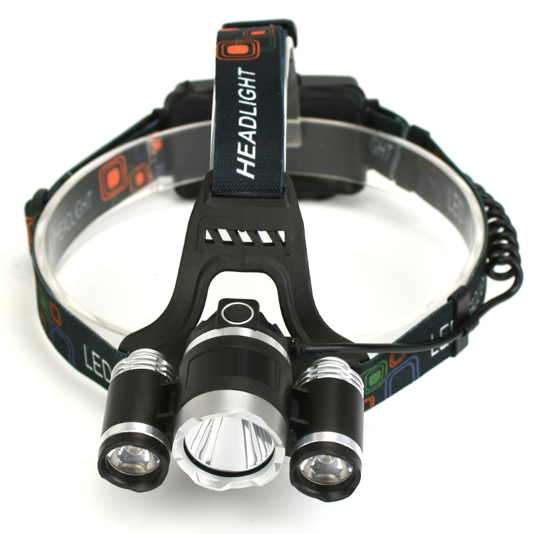 3led headlamps, high-power lithium batteries charging powerful headlights, led household light headlights, flashlights.