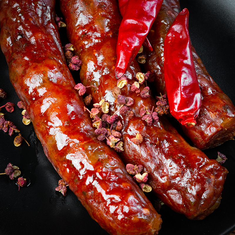 Sichuan 농부의 salami 소시지 배치가 발견되었습니다.