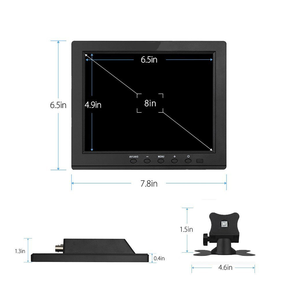 LCD monitor 8-inch industrial surveillance computer monitor for direct sale by a computer monitor