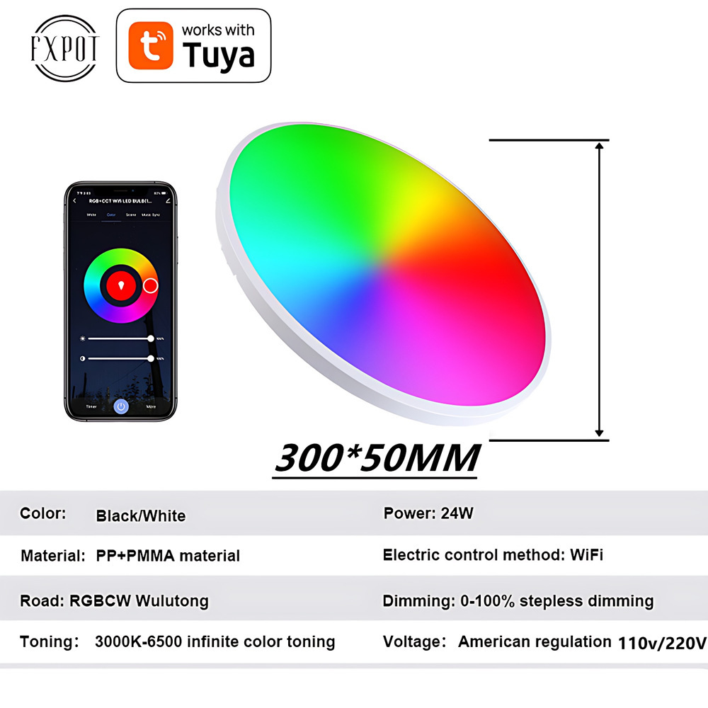 Customize the led light Dolexa smart voice control WiFi bubble light RGBCW graffiti timed to cross the border