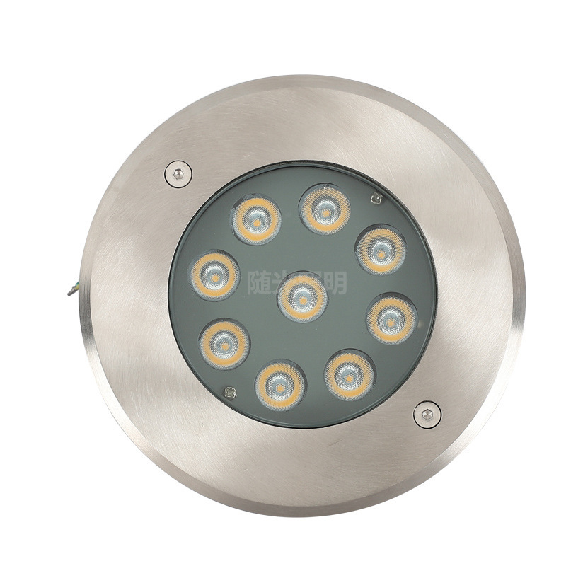 LED placed an outdoor waterproof lamp 3W5W6W9W12W embedding a circle-shaped lamp in the square