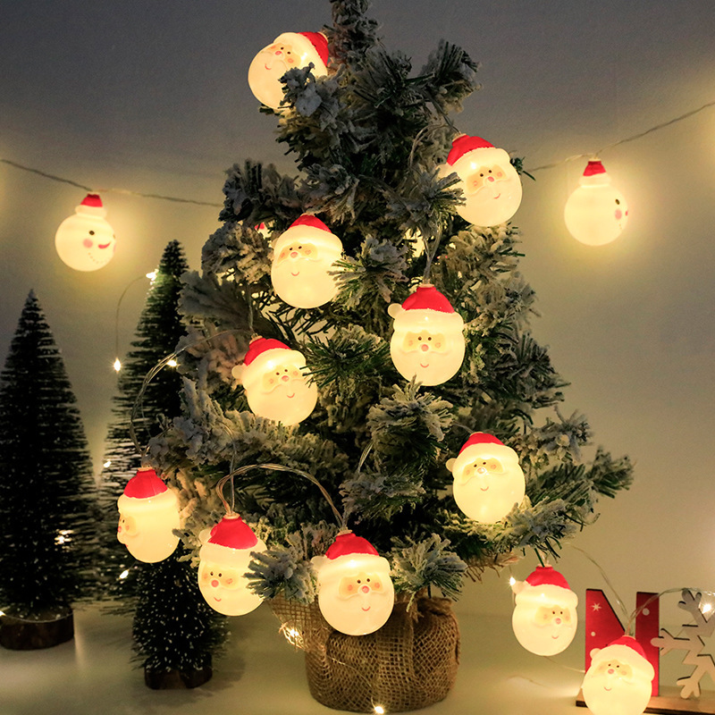 Cross-border LED Santa's Lights with Christmas Snows decorated with light from the SFL