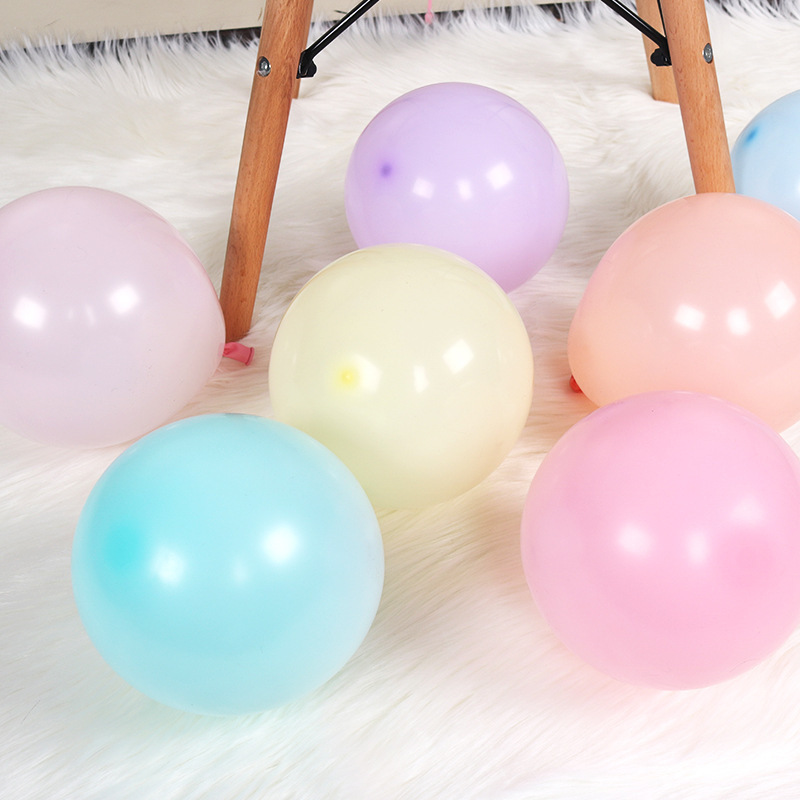 5-inch Macalon Cream Balls Creative House party for baby birthday balloons.