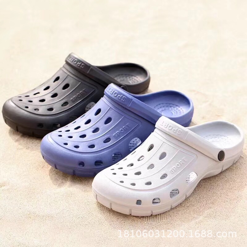 Toàn bộ các lỗ công viên mới mùa hè cho phụ nữ và đàn ông với giày cát trong hang động, giày của cặp đôi lang thang.