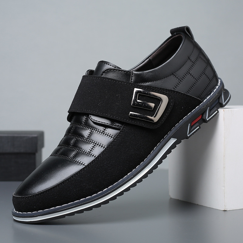 2023 Leafmen's New Business Recreation, Spring and Autumn Fretilt Men's Peaks, 100 Leaf Shoes, English and Korean