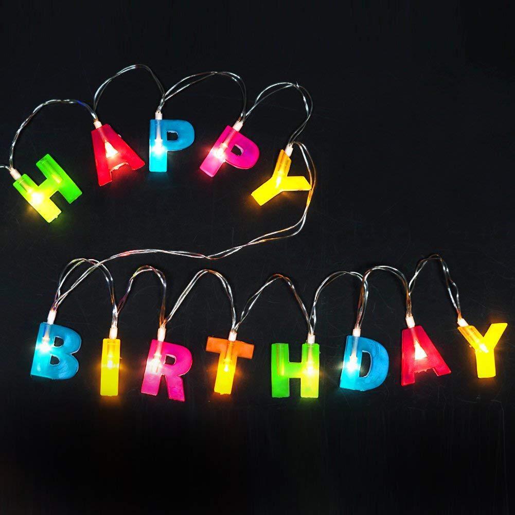 The company's distribution of the LED-string happy birthday letter light is happy today