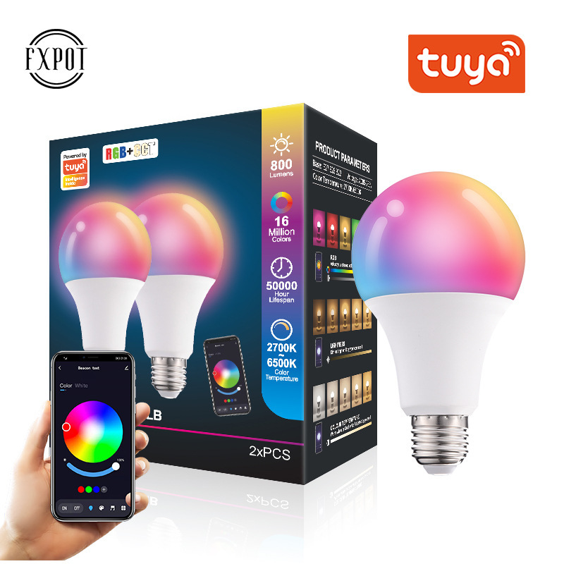 UL certified graffiti wifi light bulb e27 voice control modular 85-265 Vwifi smartled light bulb