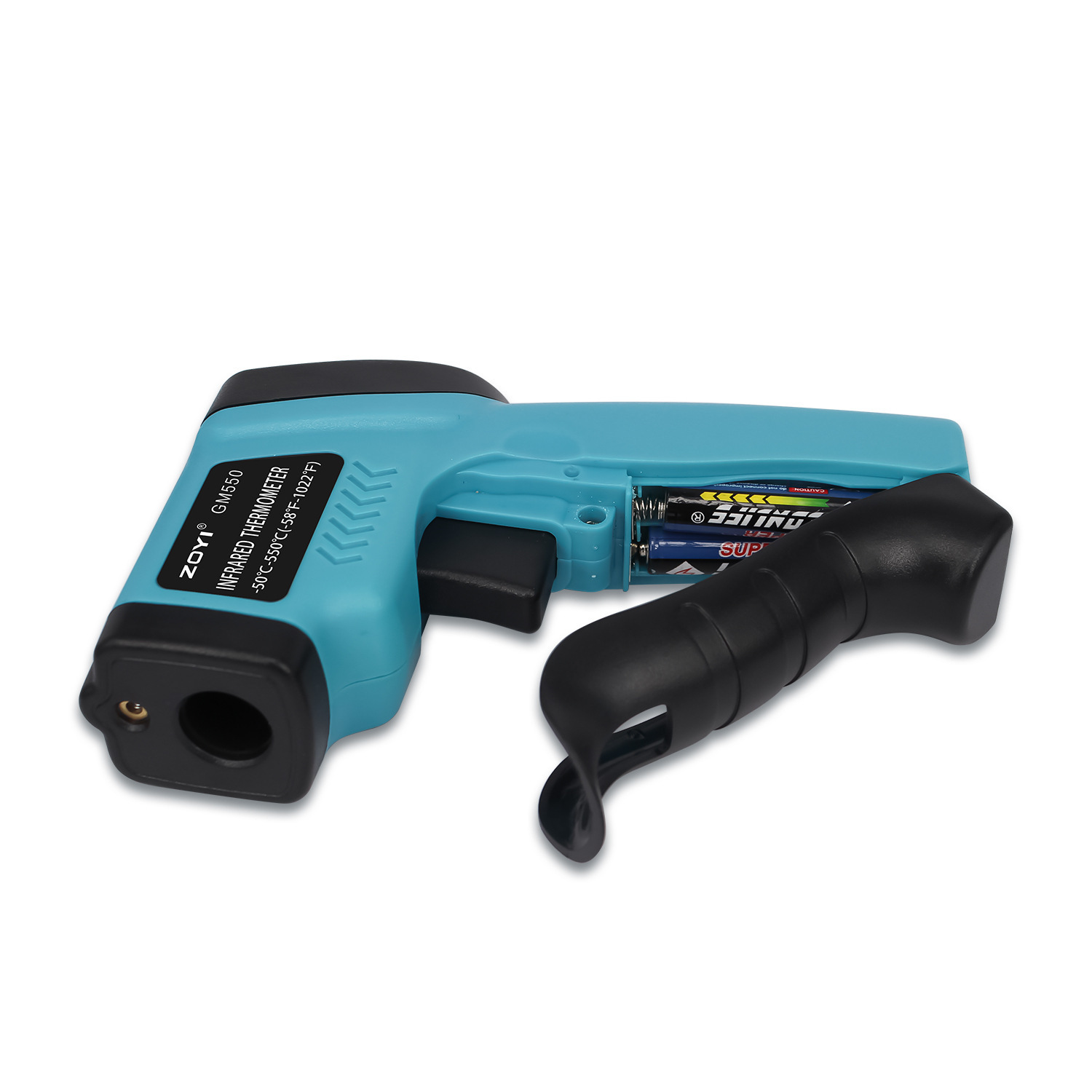 An infrared thermometer industrial high-precision colour screen smart thermometric gun regulates the maintenance of electrician hot kitchens