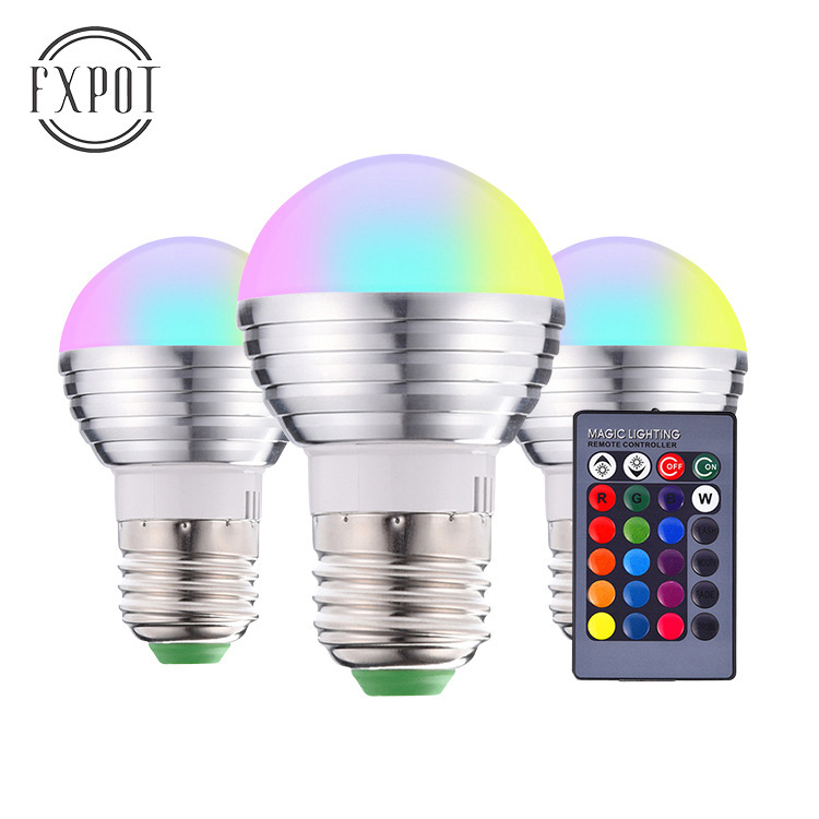 The source factory remote-controlled led infrared rgb bulb light memory timed seven colour lights to light the crystal.