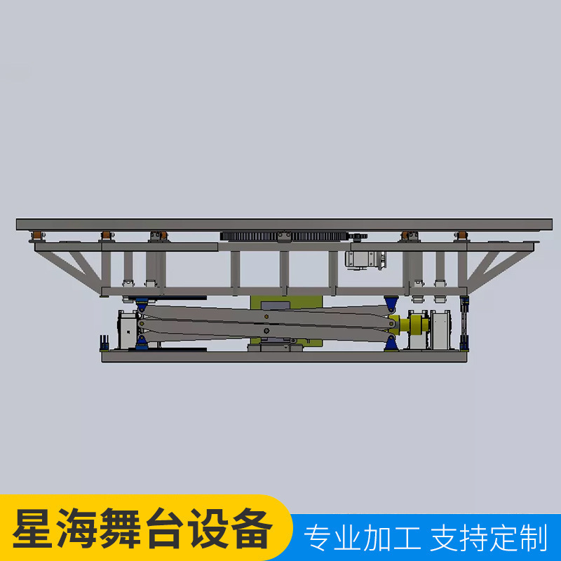 厂家直供升降舞台大载荷大尺寸大行程高精度电动升降旋转舞台