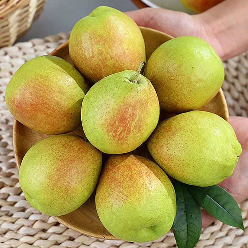 A box full of wholesales from the place where the red fragrance pear is produced.