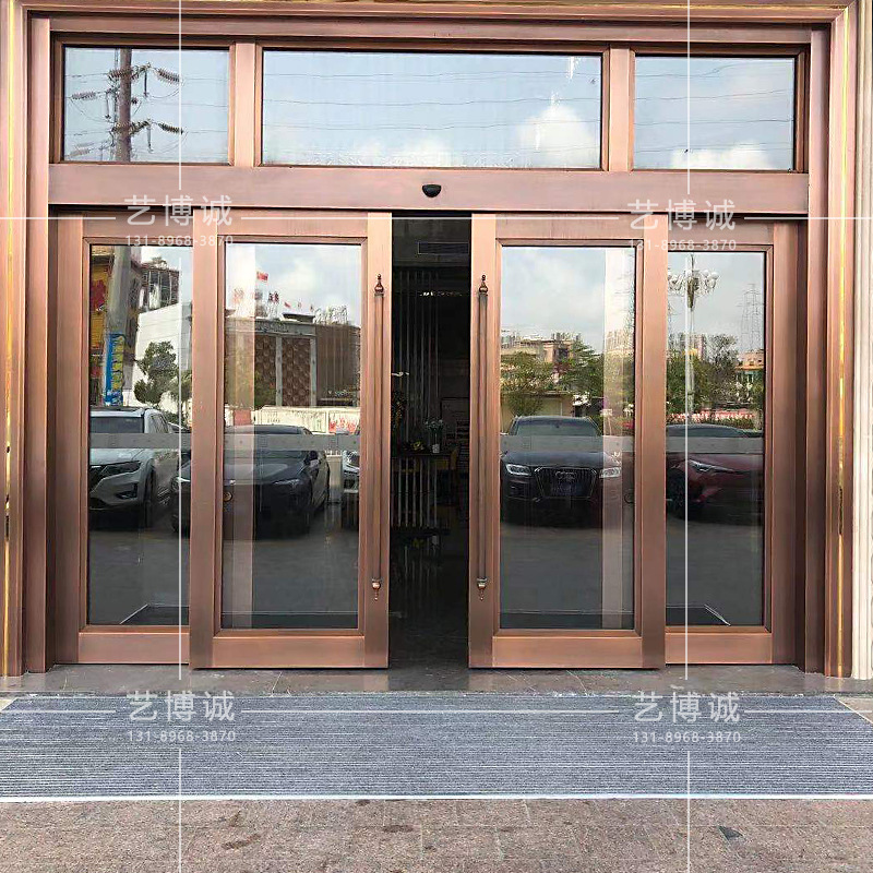 Customizing the hotel block doors, engineering metal non-college factory, roses, stainless steel.